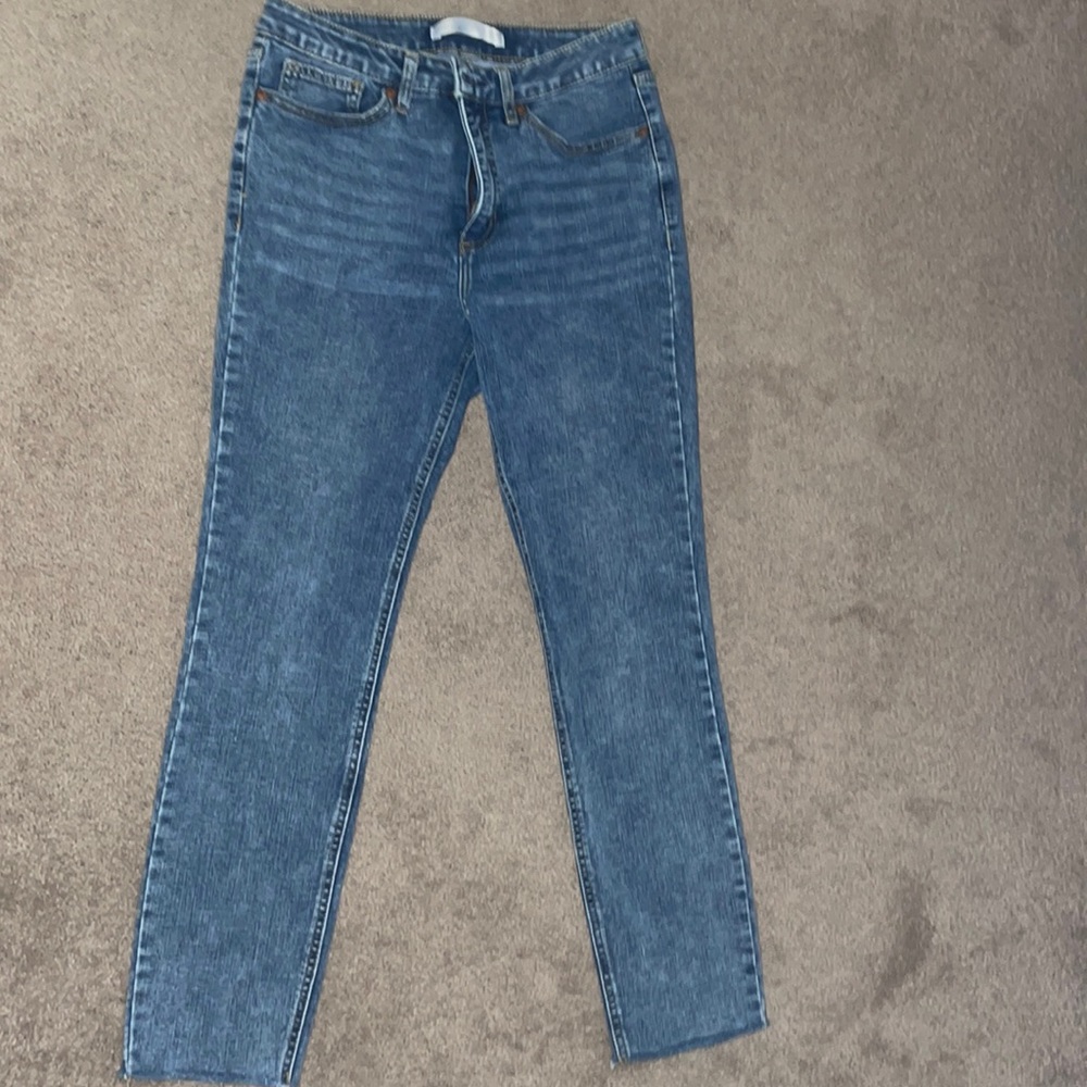 -Lauren Conrad, medium wash, size 8